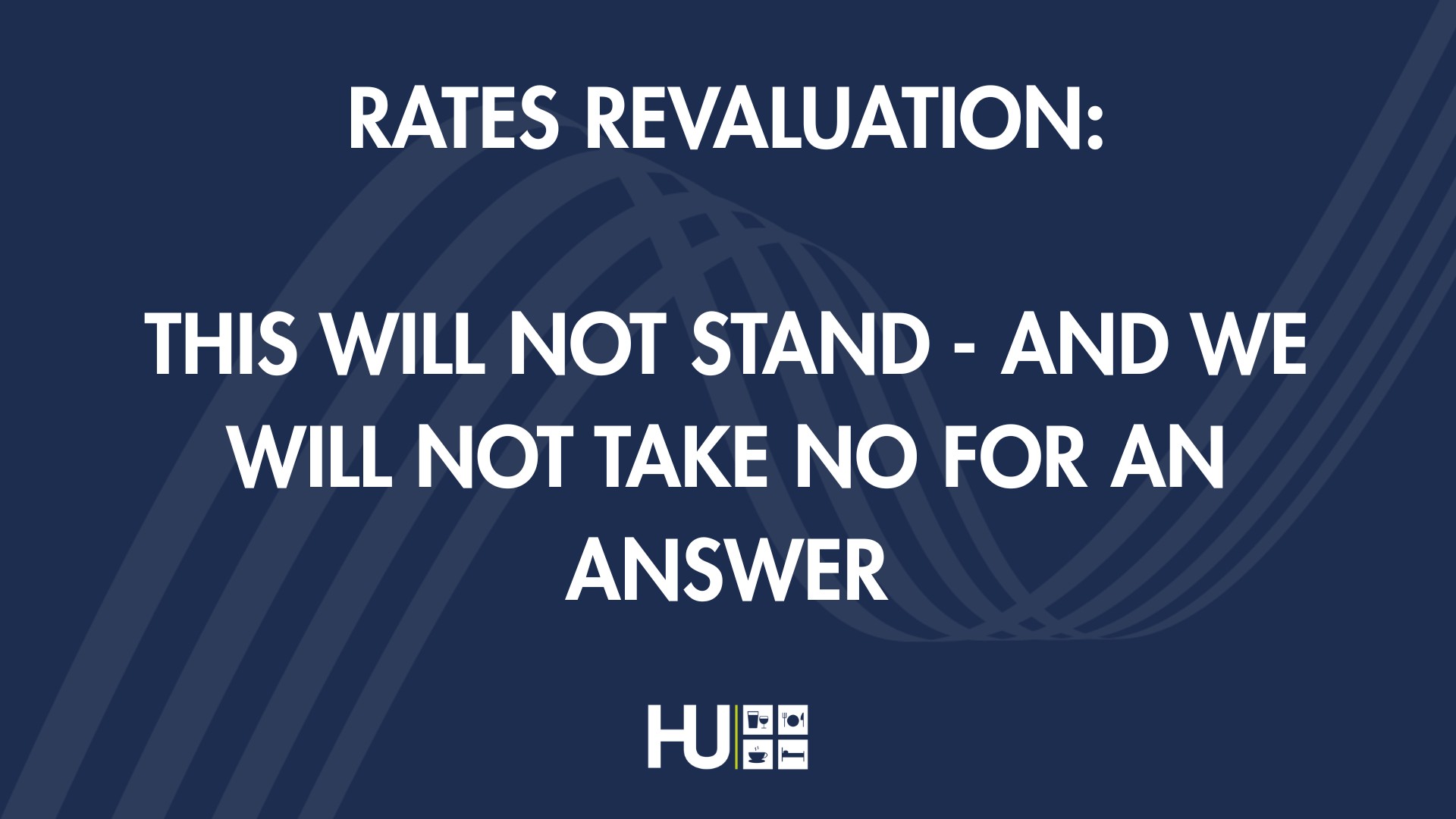RATES REVAL - THIS WILL NOT STAND AND WE WILL NOT TAKE NO FOR AN ANSWER